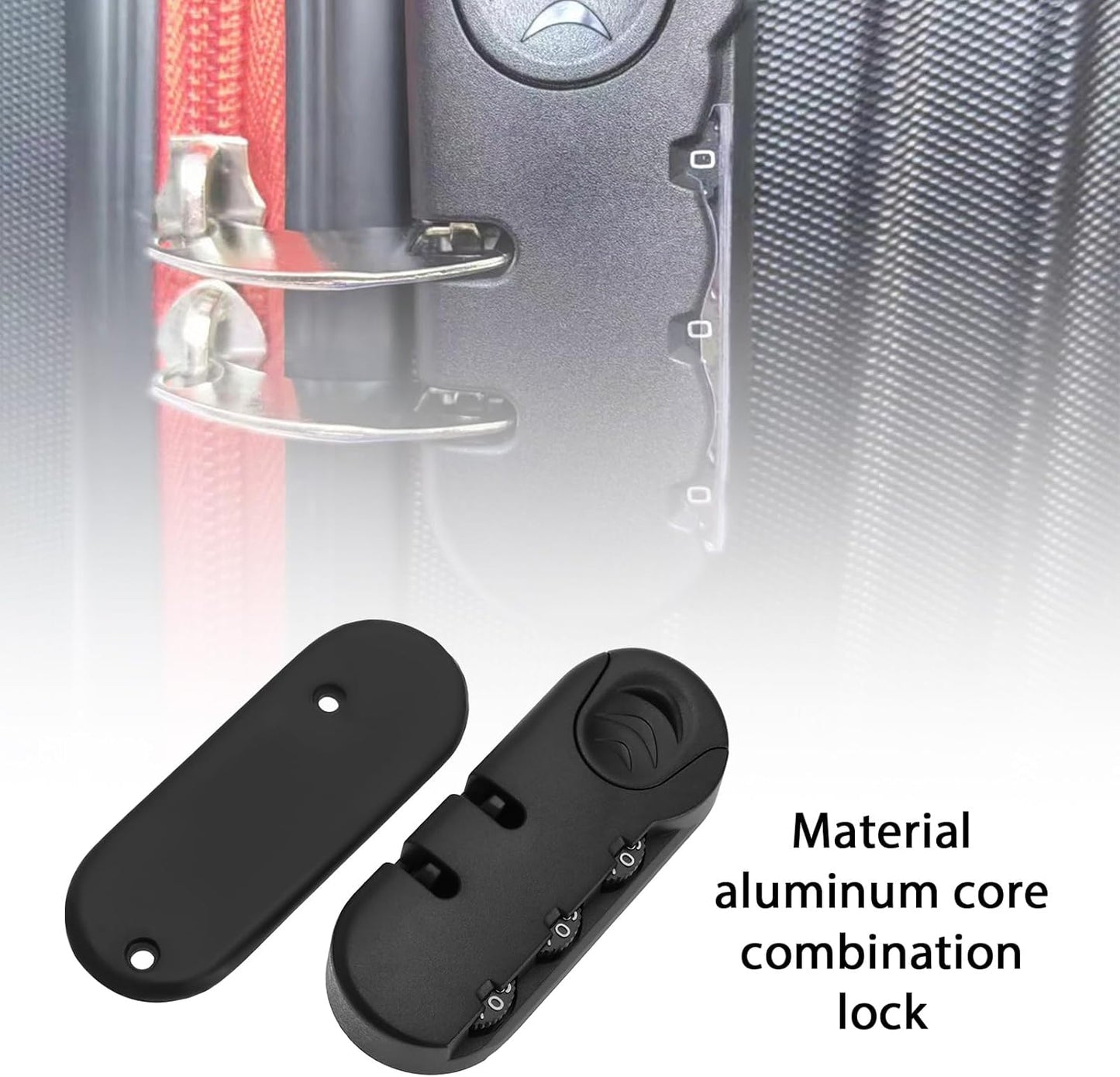 Travel with peace of mind with the LT Easiyl 4PCS Luggage Password Lock - Secure your belongings with this easy-to-use 3 digits code lock - 8.3x3.23cm with screw padlock for added security.