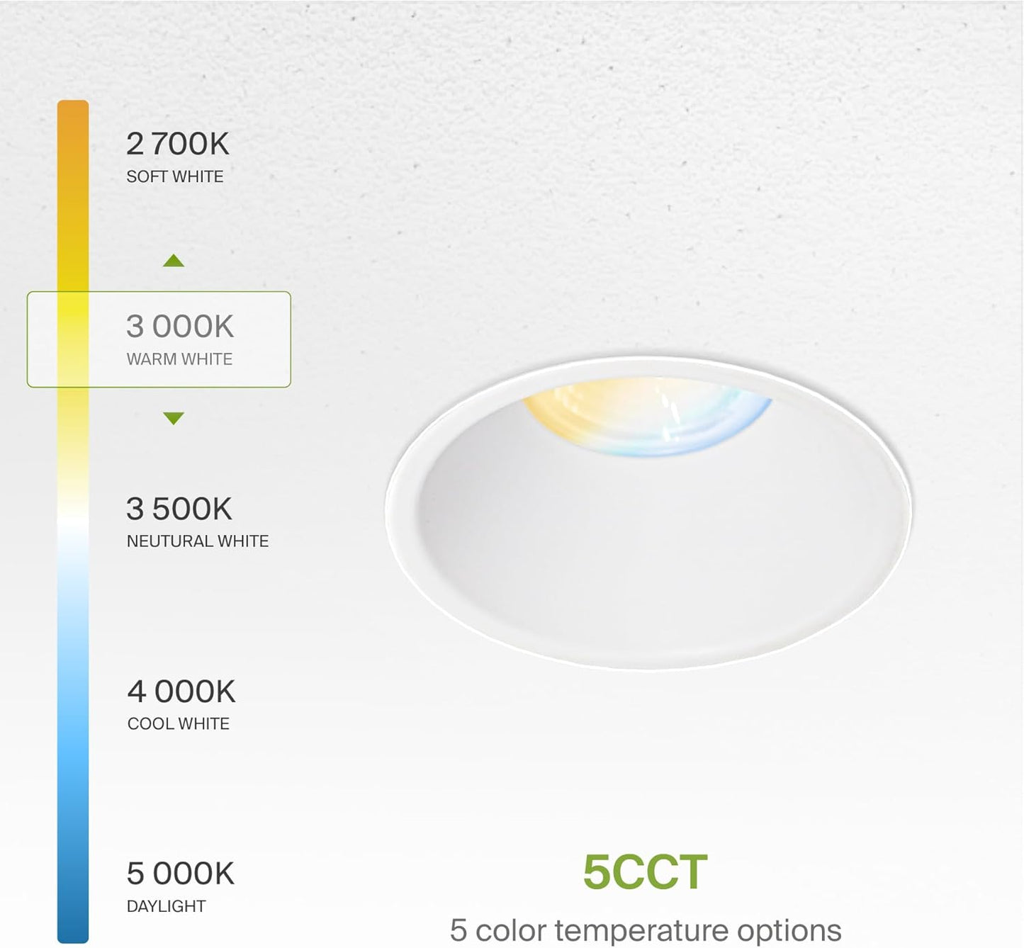 Trimless 2 Inch LED Recessed Lighting 15W Ceiling Light - Round Commercial Downlight (18-Pack)