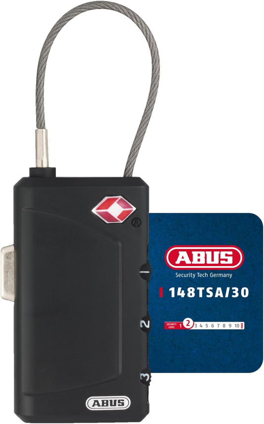 TSA-Certified ABUS Cable Lock 148/30 for Secure Travel - 53094