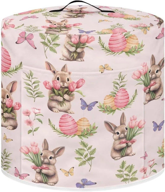 Tulips Floral Bunny Print Dust Cover for 3 Quart Instant Pot and Accessories