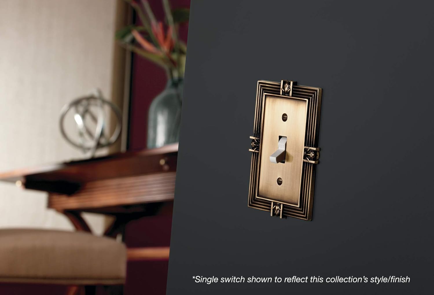 Tumbled Antique Brass Pineapple Outlet Cover Wall Plate - Single Duplex Switch Plate - 1-Pack by Franklin Brass