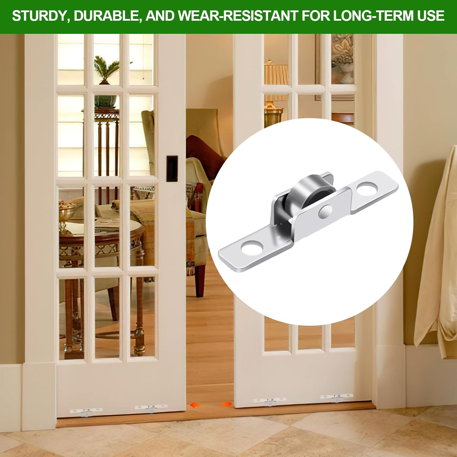 Universal 3/8 inch Push-Pull Sliding Window Roller Metal Wheels - 12 Pack - Ideal for Windows, Cabinets, Doors - DIY Work