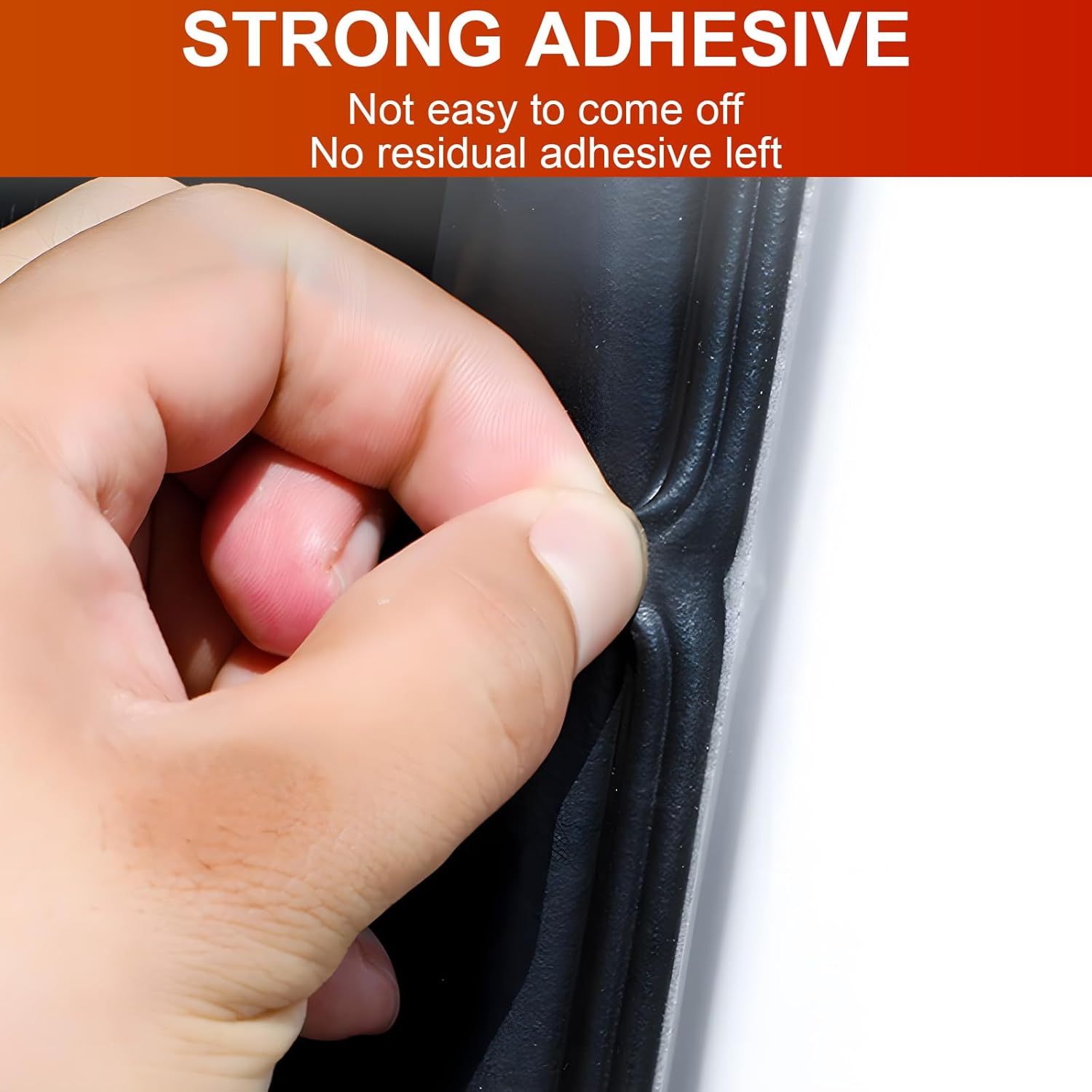 Universal 53.8 Ft Car Door Seal Strip with Self Adhesive Weather Stripping - Double Layer Soundproofing Rubber Seal Strip for Car Truck Windows