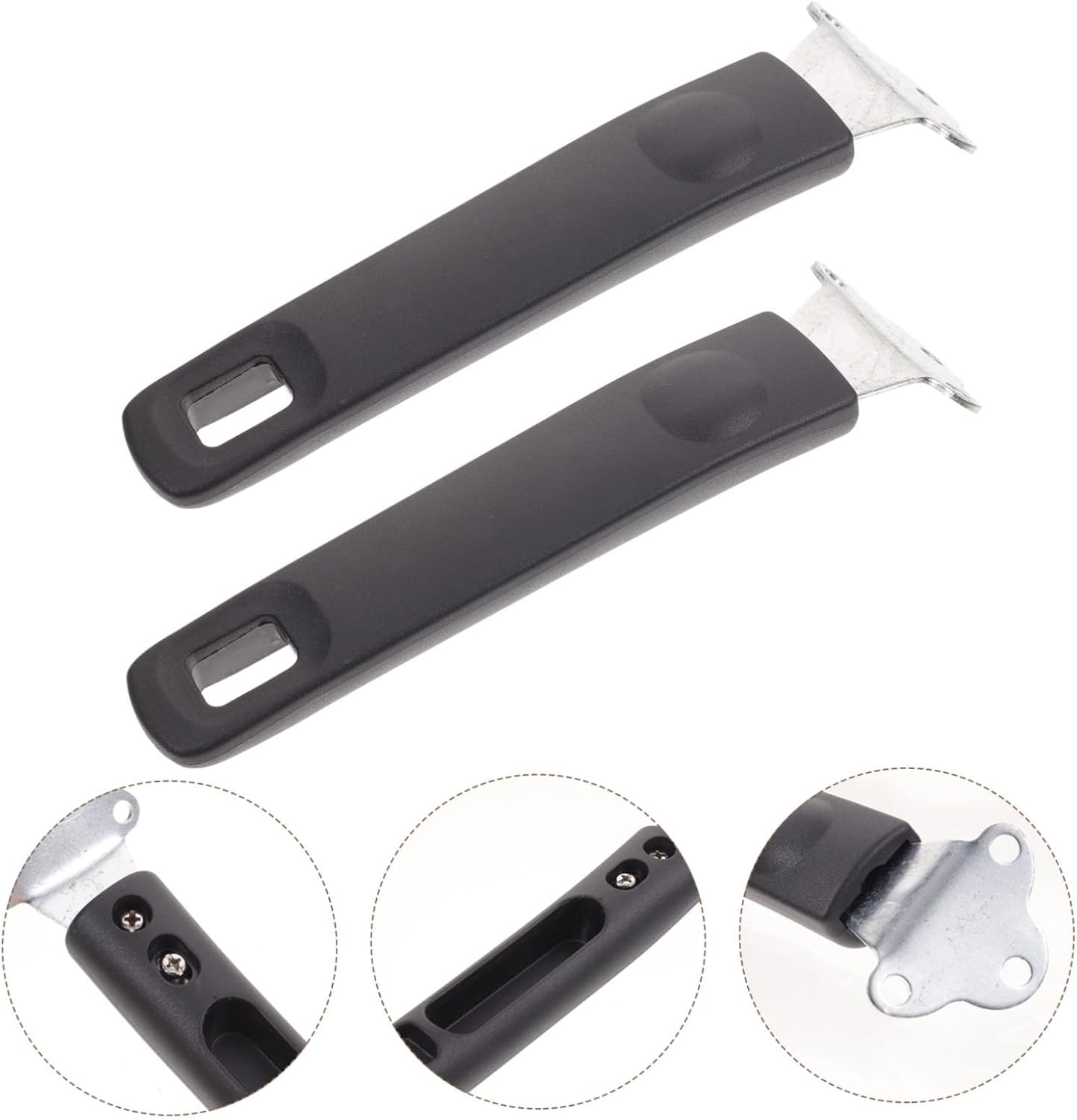 Universal Bakelite Scald Pot Handle Replacement for Cookware - Set of 2, Compatible with Non Stick Pots and Saucepans - Kitchen Accessory