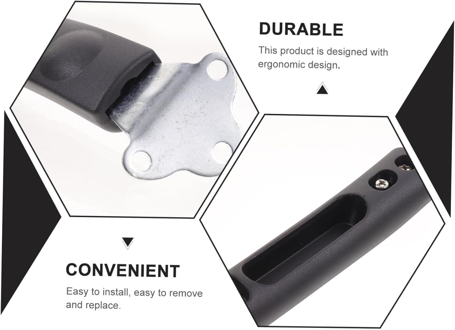 Universal Bakelite Scald Pot Handle Replacement for Cookware - Set of 2, Compatible with Non Stick Pots and Saucepans - Kitchen Accessory