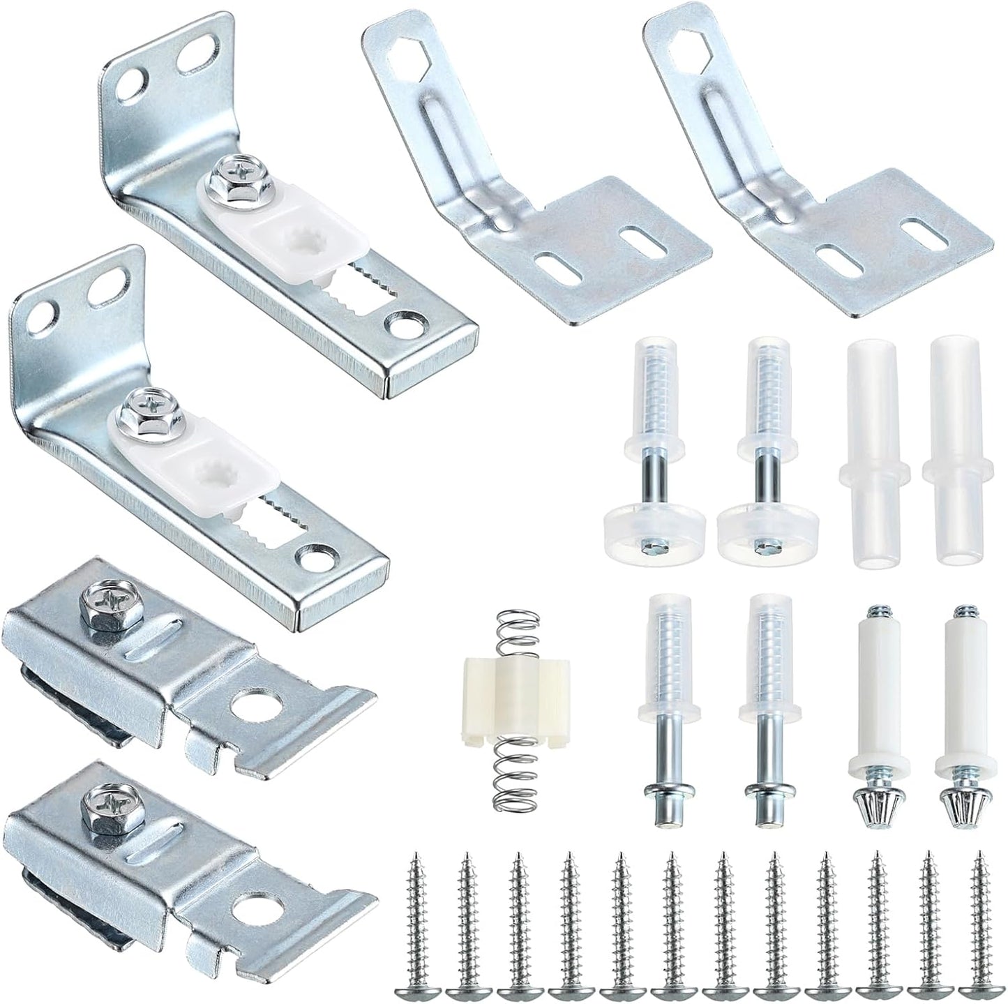 Universal Bifold Sliding Closet Door Hardware Repair Kit - 2 Pack - Replacement Parts and Accessories
