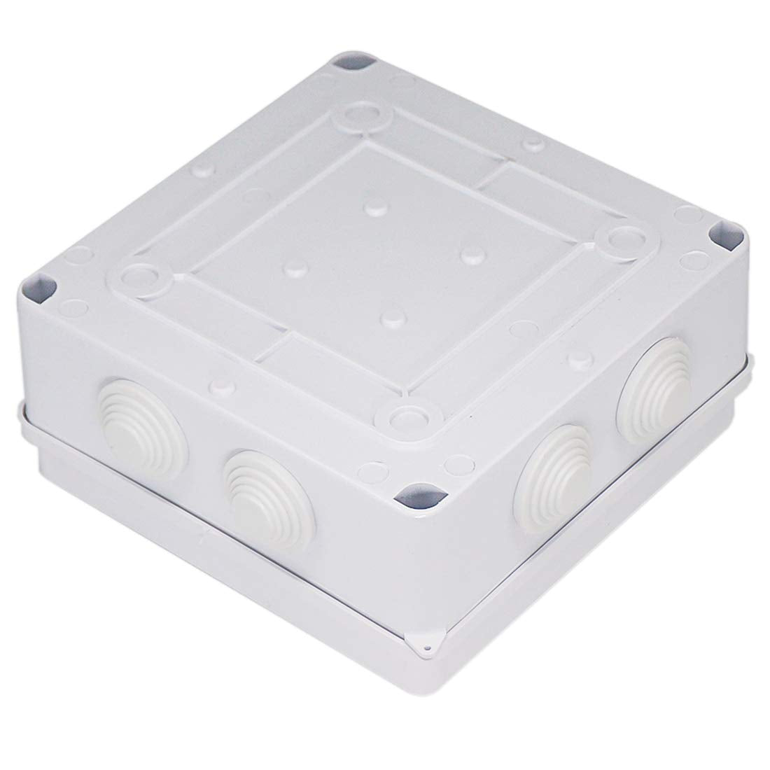 Universal Electrical Project Enclosure White ABS Plastic Junction Box IP65 Waterproof Dustproof 5.9 x 5.9 x 2.8 inch
