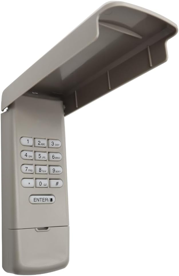 Universal Garage Door Opener Keypad Compatible with Liftmaster, Chamberlain, Craftsman Openers - Replaces G940EV-P2, 878max, 877max - Features Color-Coded Learn Button