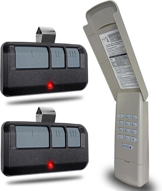 Universal Garage Door Opener Keypad & Remote Compatible with Liftmaster, Chamberlain, Craftsman, Wayne Dalton Openers from 1993 Onwards - Replaces Multiple Models