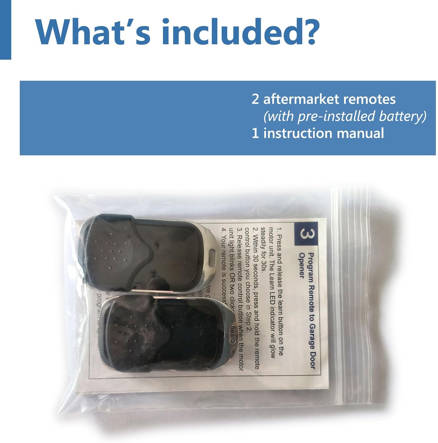 Universal Garage Door Opener Remote Keychain for Liftmaster Chamberlain Craftsman - Solidremote 2 - 890max