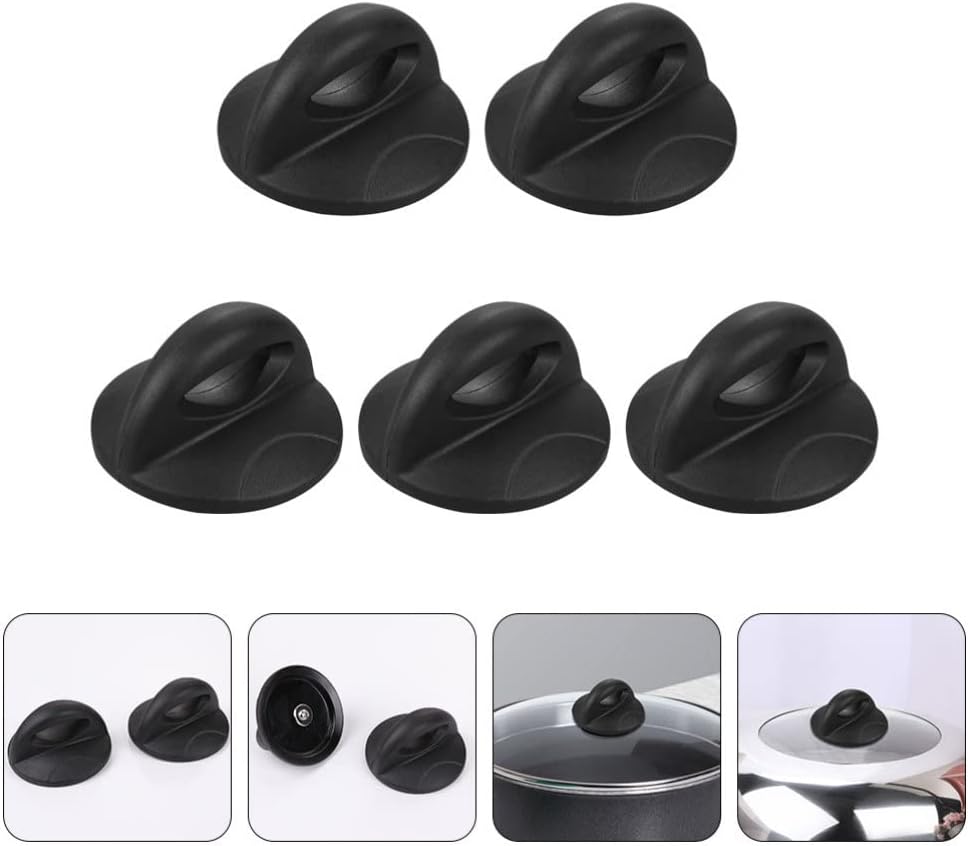 Universal Pot Lid Handle Grip - 5pcs Set, Anti-Scald Cookware Knob, Steamer Holding Replacement for Kitchen Utensils