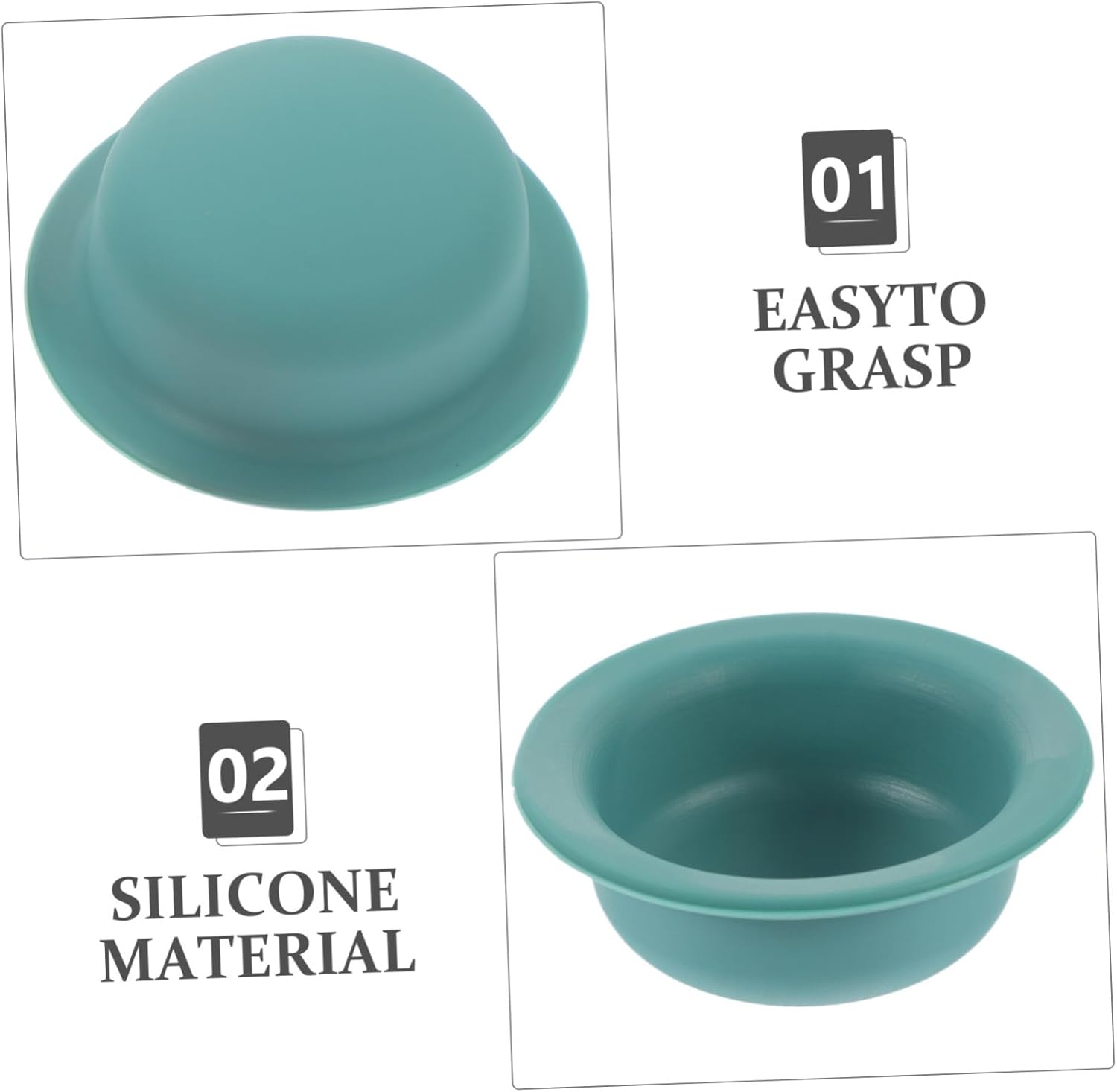 Universal Silicone Pot Lid Cover Set with Handles for Pans and Saucepans - 3 Pieces, 7.00X7.00X3.00CM