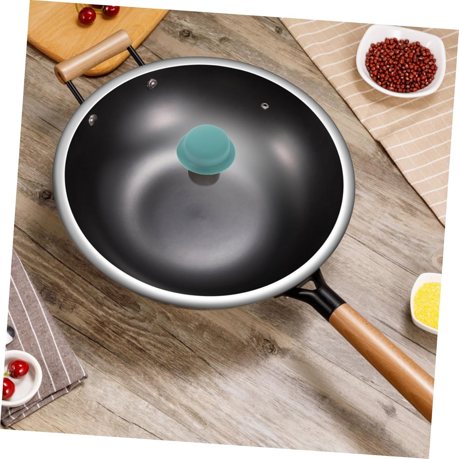 Universal Silicone Pot Lid Cover Set with Handles for Pans and Saucepans - 3 Pieces, 7.00X7.00X3.00CM