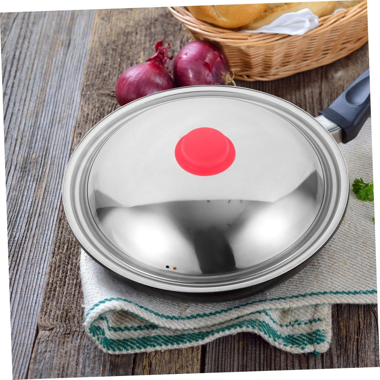 Universal Silicone Pot Lid Cover Set with Handles for Pans and Saucepans - 3 Pieces, 7.00X7.00X3.00CM