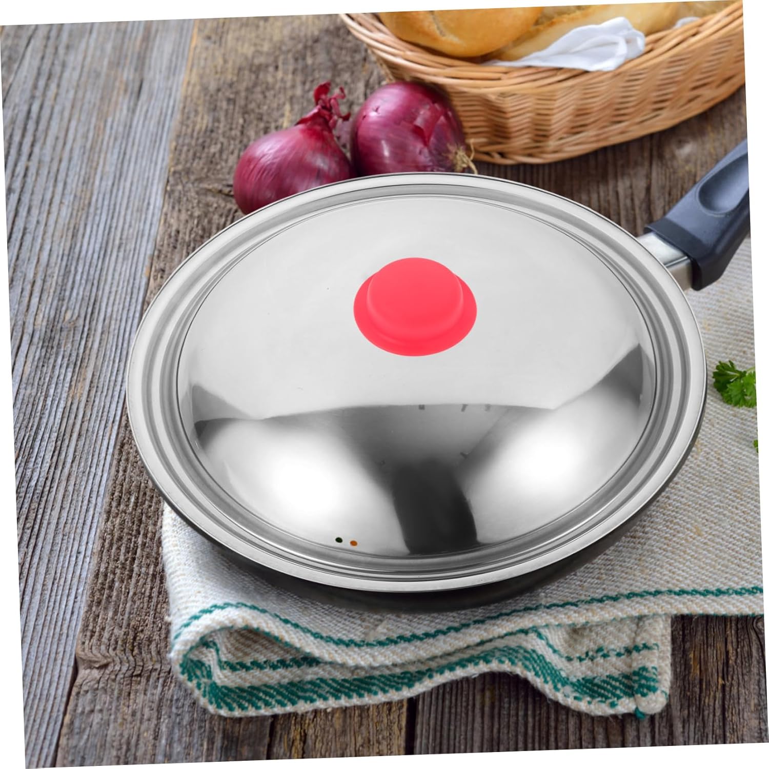 Universal Silicone Pot Lid Cover Set with Handles for Pans and Saucepans - 3 Pieces, 7.00X7.00X3.00CM
