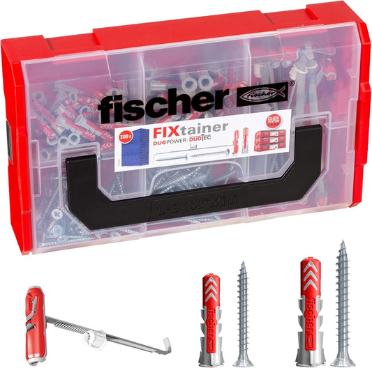 Universal Toggle Plugs with Screws for Solid, Hollow, or Drywall - 200 Piece Set for Home Renovation - Secure Fastening Solution