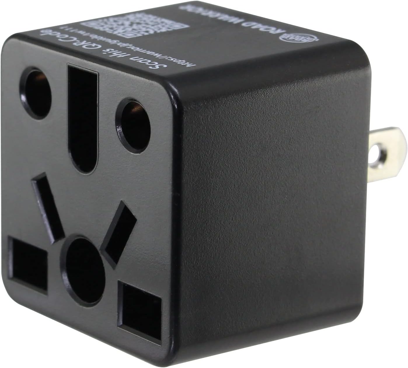 Universal US Plug Adapter for International Travel - Works in Europe, UK, China, Australia, India, Brazil - ROAD WARRIOR RW111BK