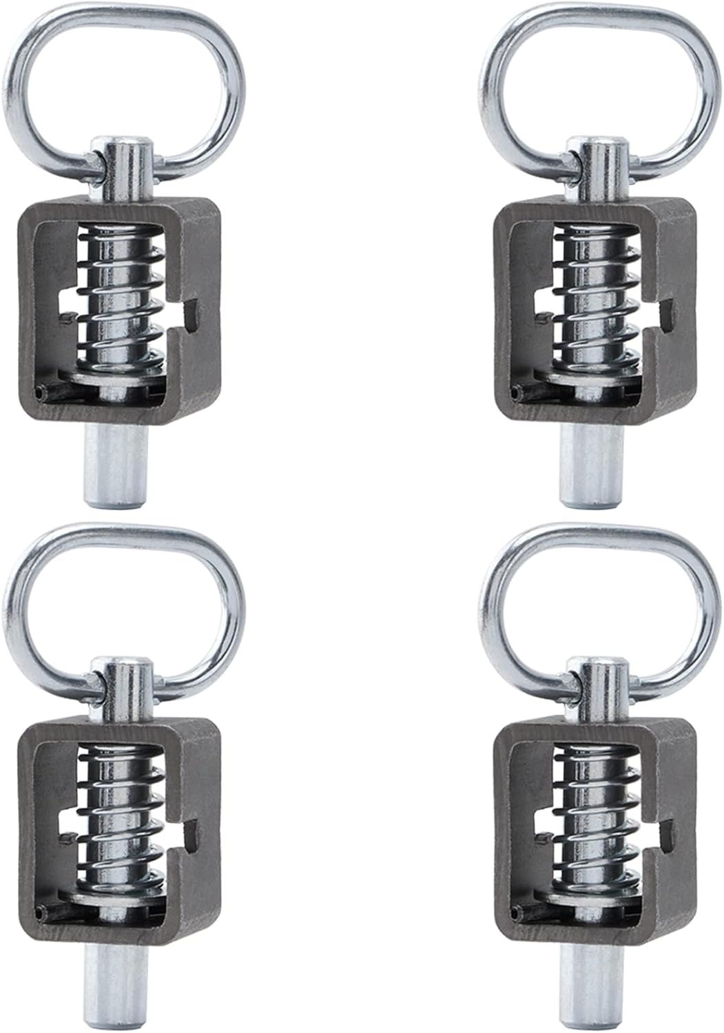 Universal Weld-On Spring Latch Lock for Trailer Gates - Pack of 4 by SPARKWHIZ