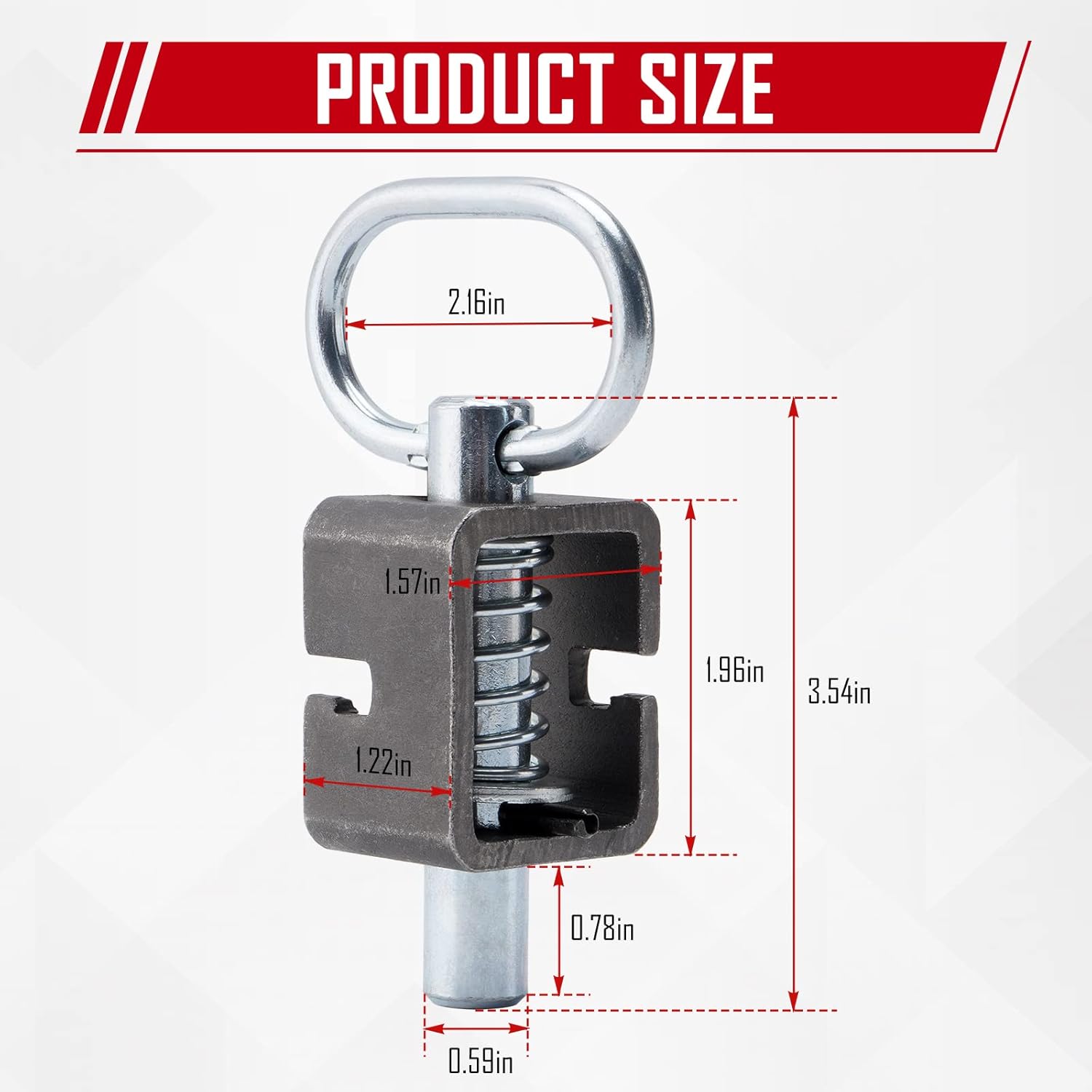 Universal Weld-On Spring Latch Lock for Trailer Gates - Pack of 4 by SPARKWHIZ