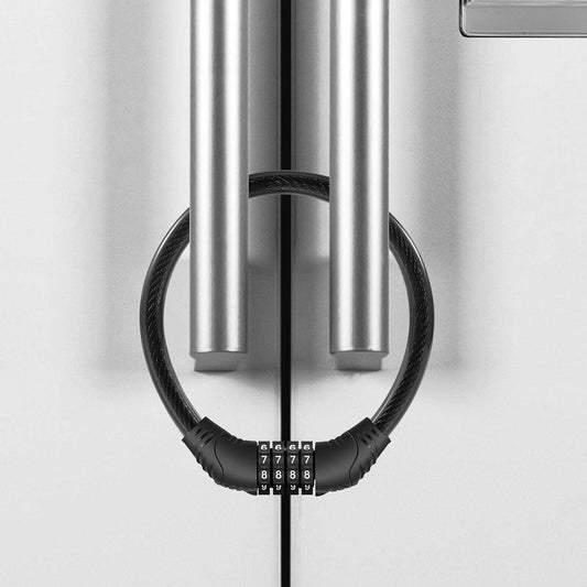 Upgraded 4 Digit Refrigerator Lock for French-Door Fridges & Cabinets, Easy Set & Use