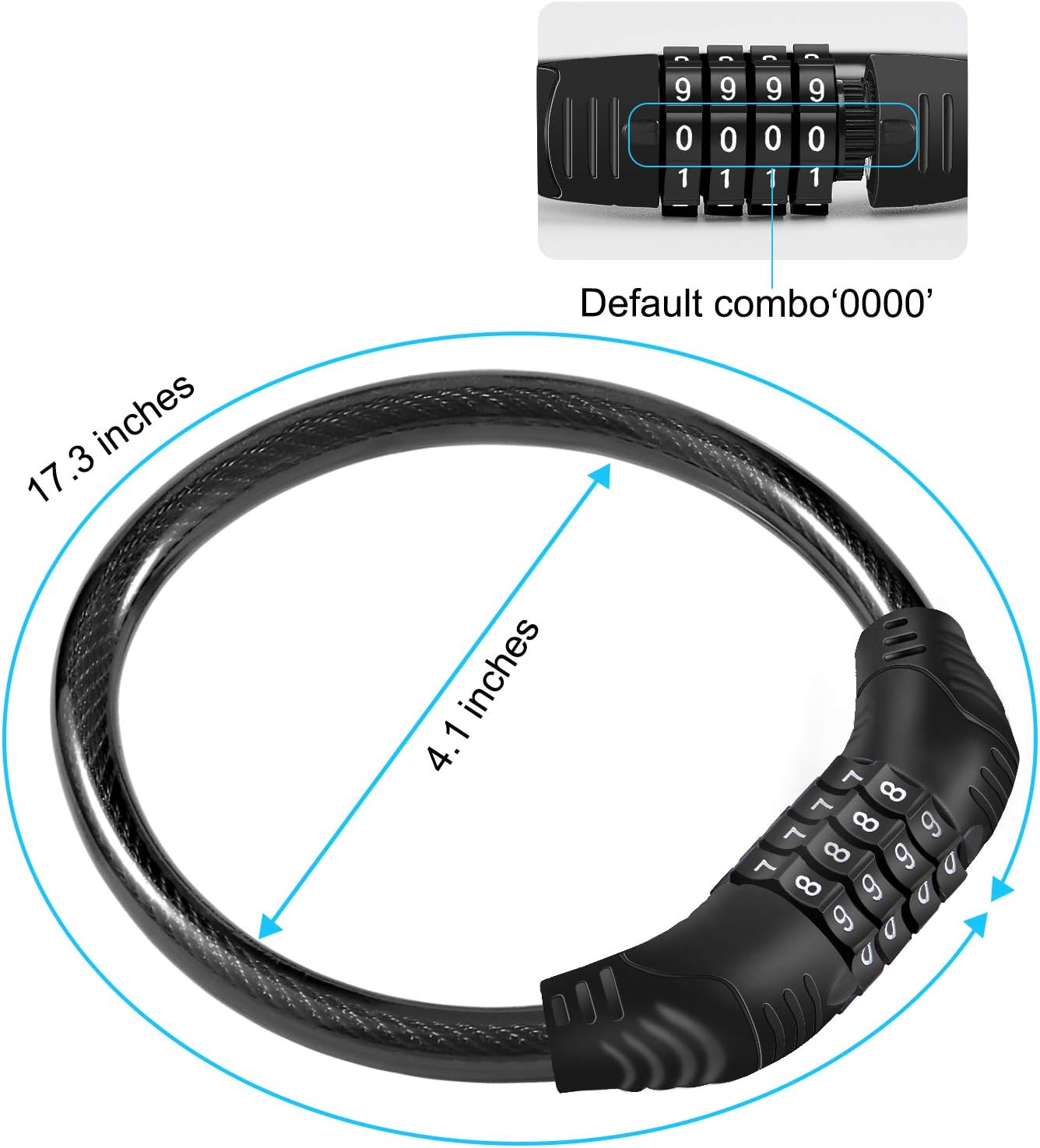 Upgraded 4 Digit Refrigerator Lock for French-Door Fridges & Cabinets, Easy Set & Use