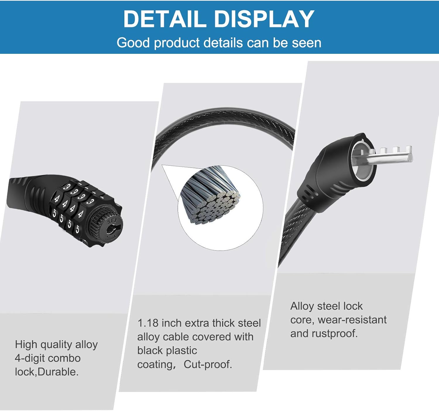 Upgraded 4 Digit Refrigerator Lock for French-Door Fridges & Cabinets, Easy Set & Use