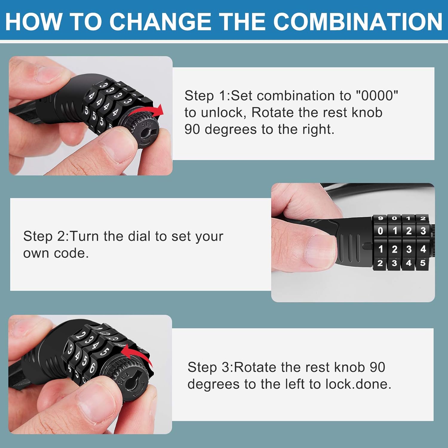 Upgraded 4 Digit Refrigerator Lock for French-Door Fridges & Cabinets, Easy Set & Use
