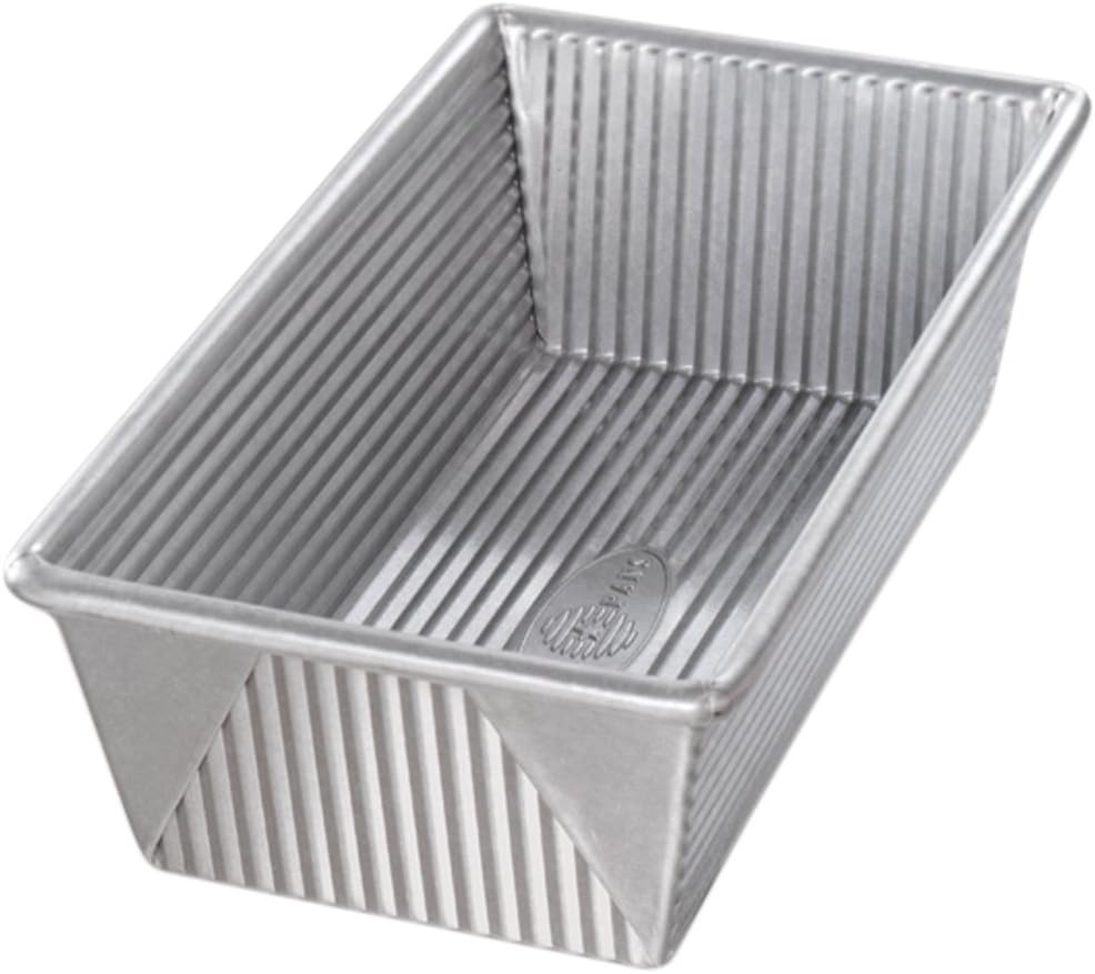USA Pan Aluminized Steel Loaf Pan - 5x10x3 Inches, 1.5 lb Capacity