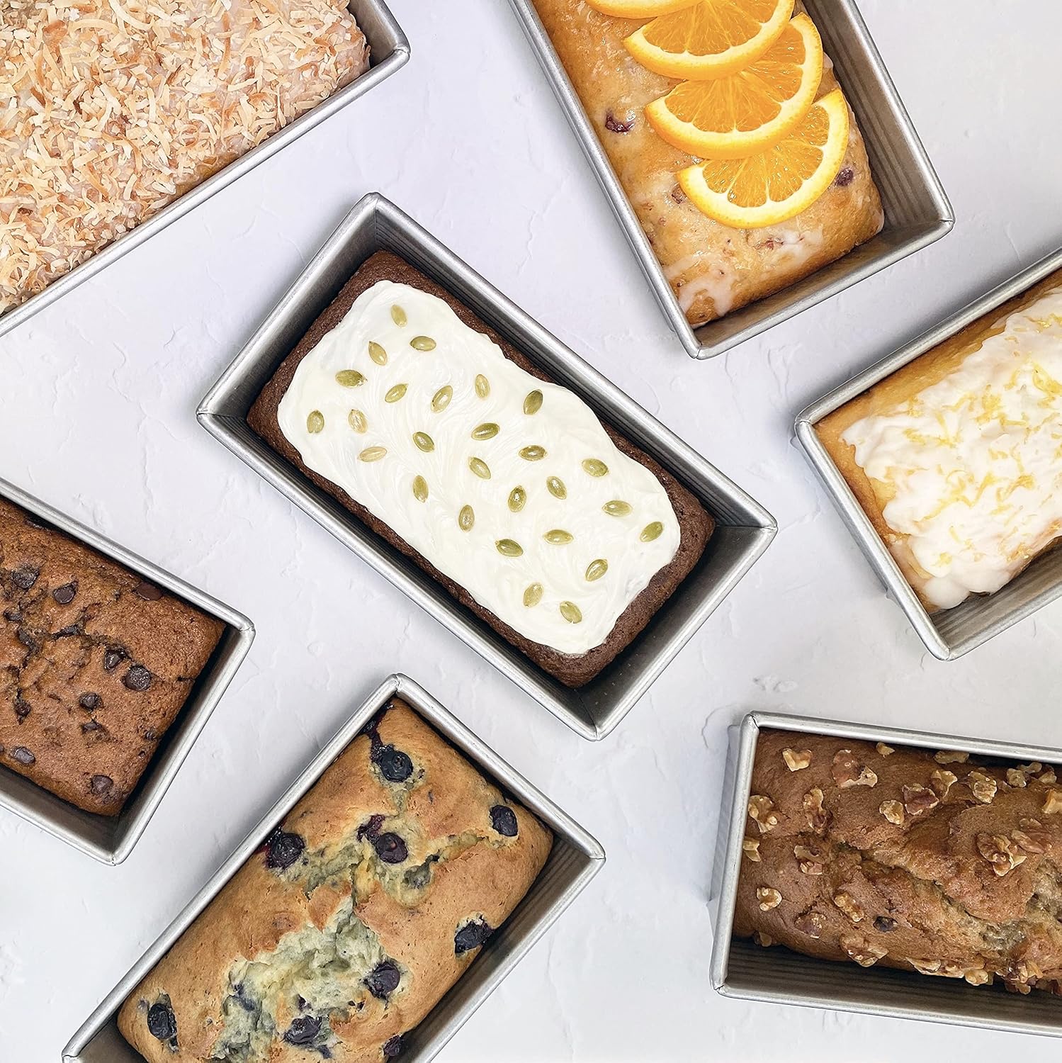 USA Pan Aluminized Steel Loaf Pan - 5x10x3 Inches, 1.5 lb Capacity