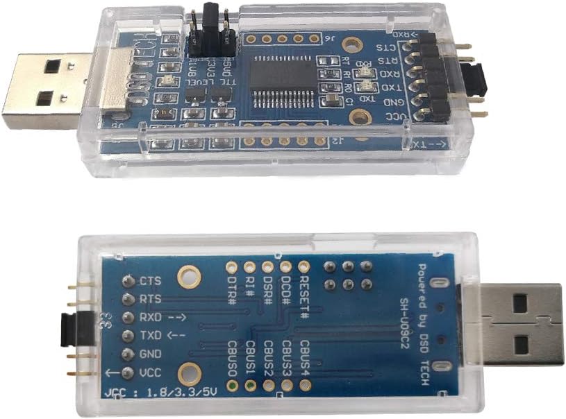 USB to TTL Adapter with FTDI FT232RL IC for Debugging and Programming by DSD TECH