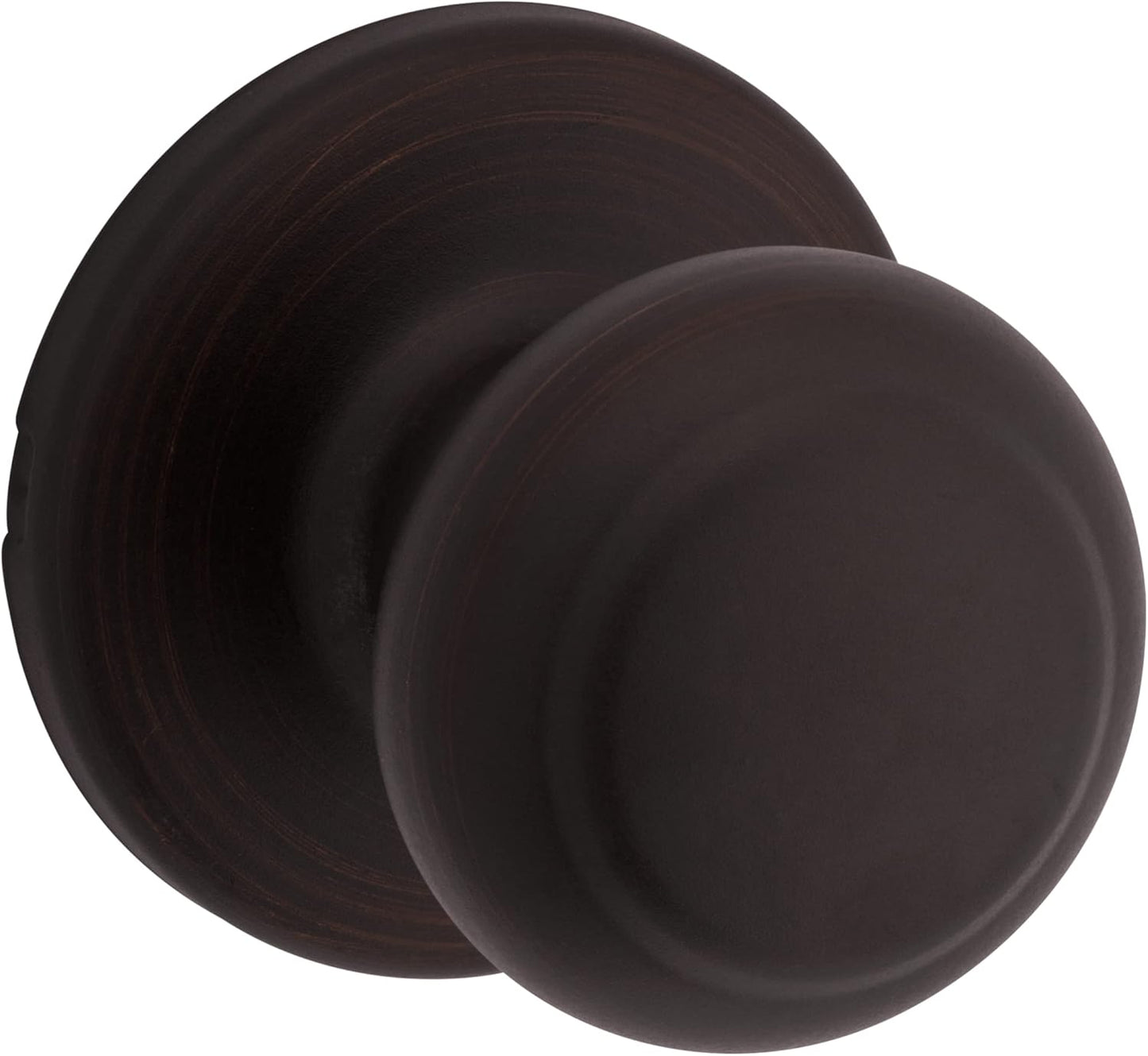 Venetian Bronze Kwikset Cove Passage Door Knob for Closet and Hallway Doors - Non-Locking Interior Handle