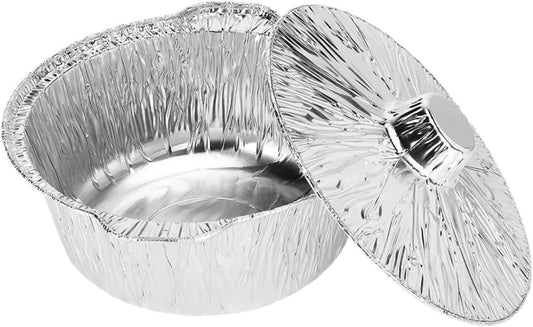 Versatile Mikinona Aluminum Foil Pot with Lid for Camping, BBQ, and Outdoor Cooking - Recyclable Container for Baking and Meal Prep