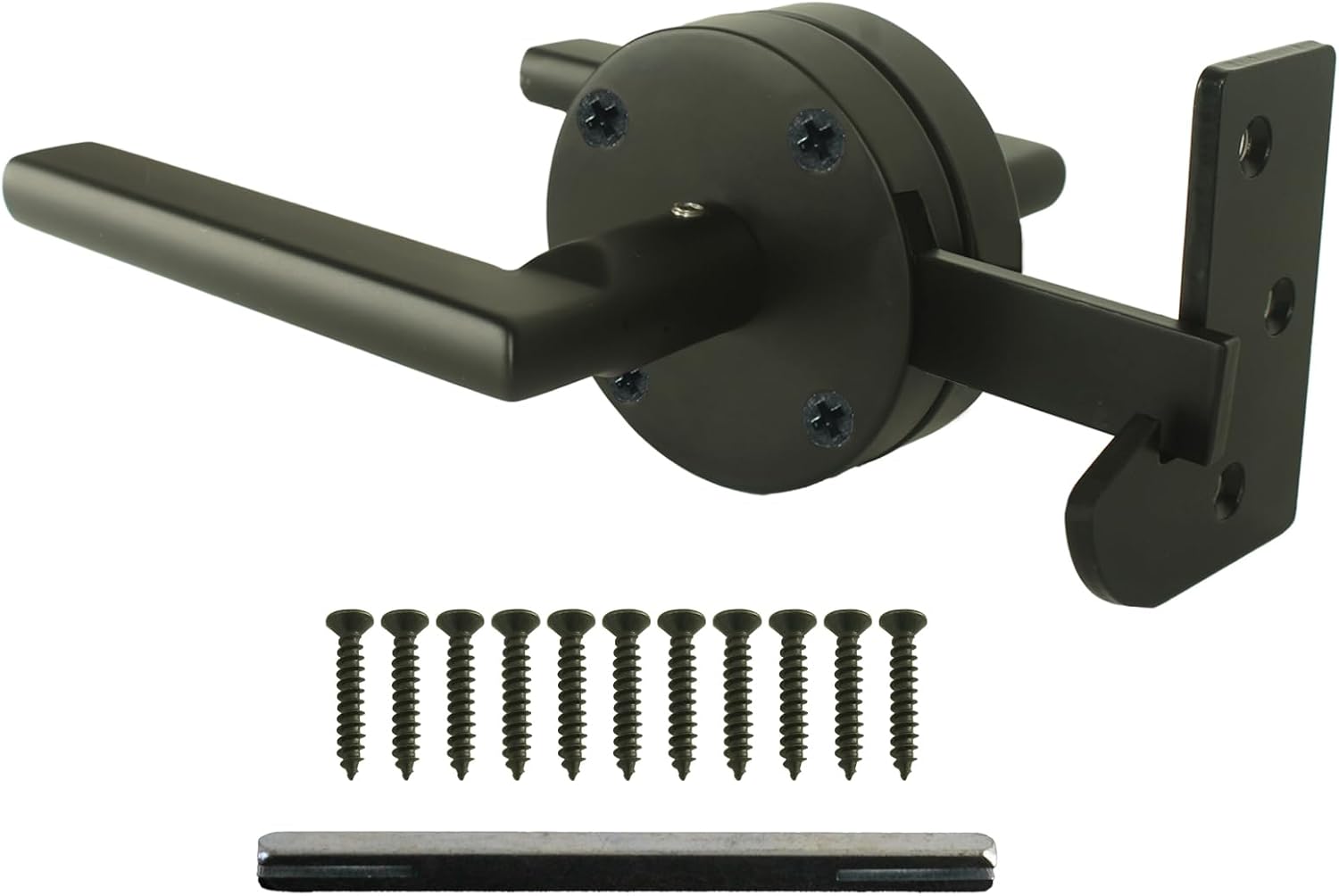 Versatile Two-Sided Gate Latch for Outdoor Fences, Wooden Gates, Pools, Backyards, and Gardens - Also Functions as Door Handles and Locks