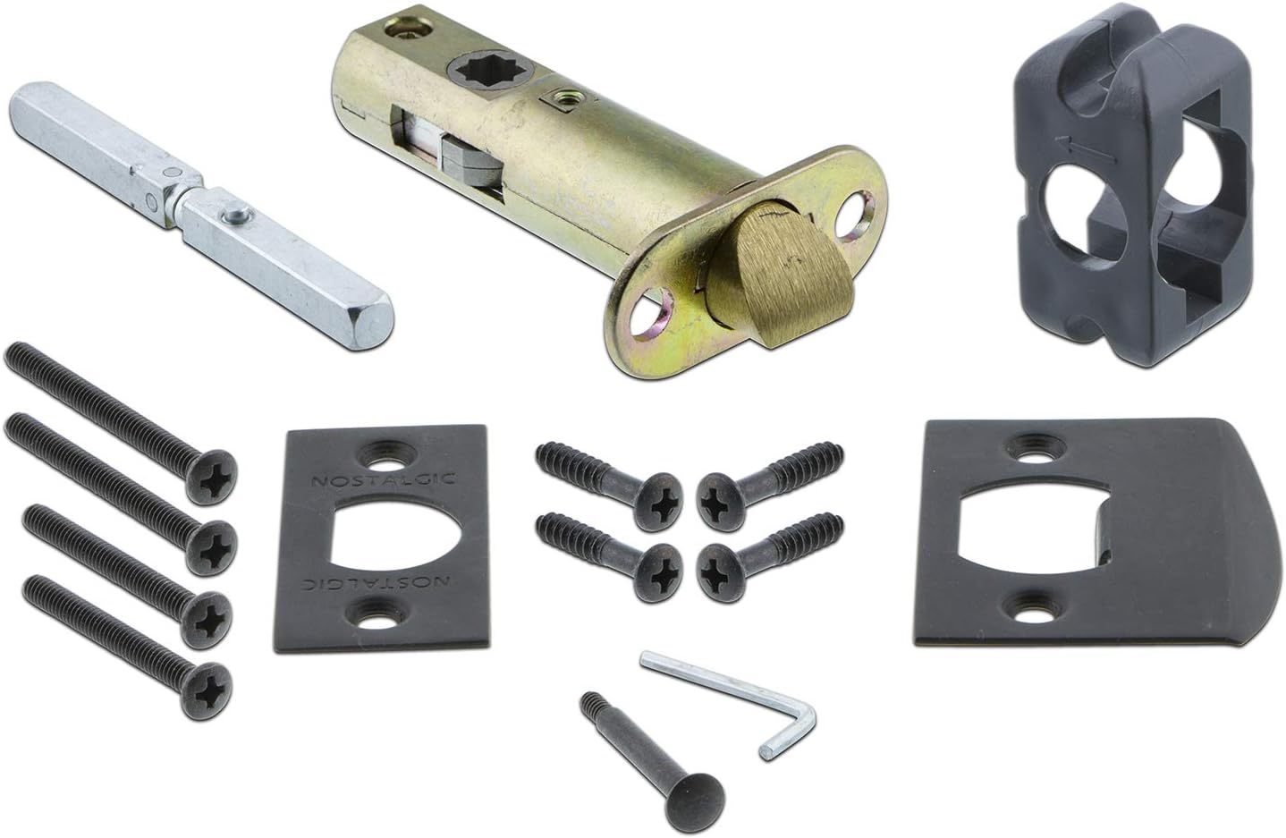 Vintage Style Nostalgic Warehouse Studio Plate with White Porcelain Door Knob