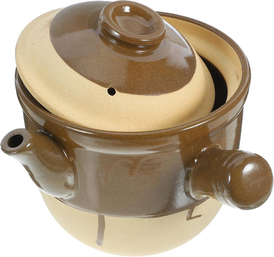 Vintage Traditional Chinese Medicine Casserole Skillet Pot for Stewing and Cooking in Greenadscape Herbal Kitchenware