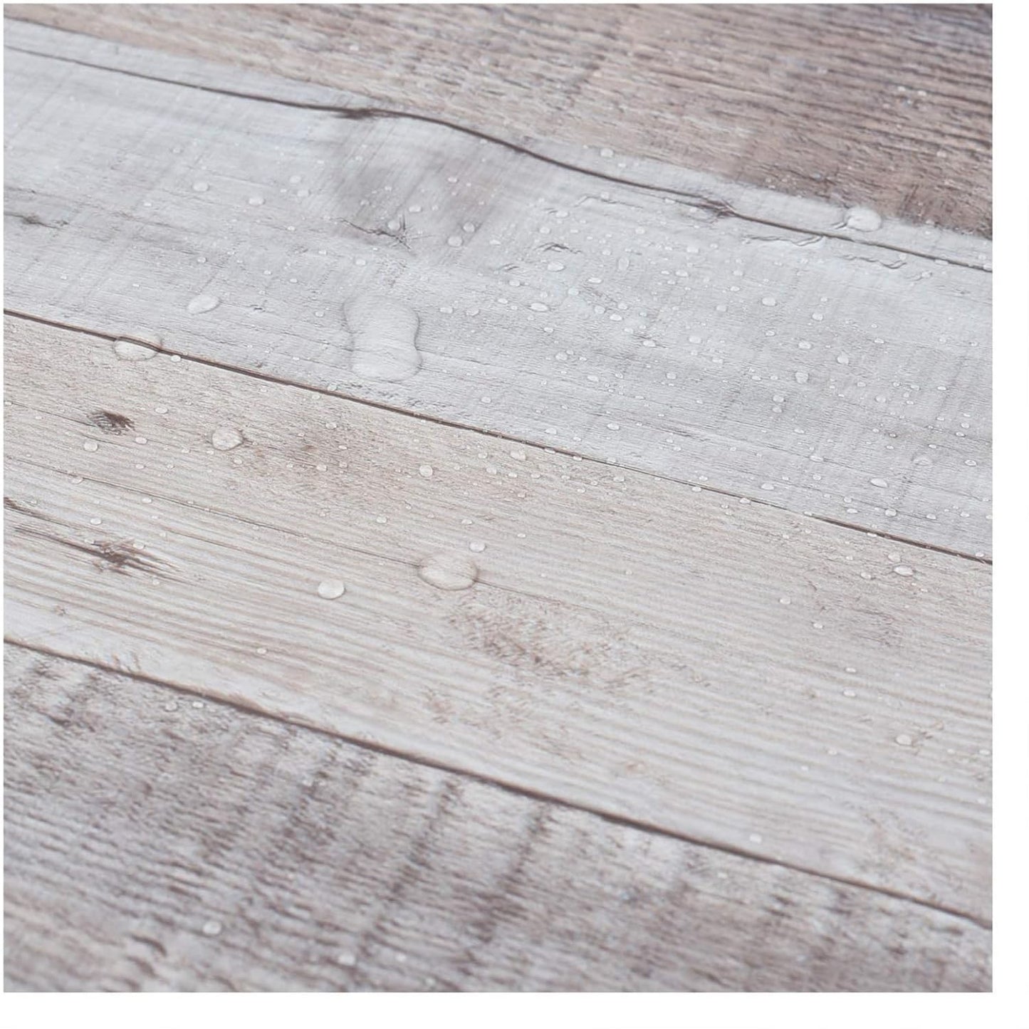 Vinyl Wood Tile Sticker in Brown - 15.8" x 120" - Pack of 1 by Art3d