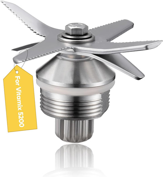 Vitamix 5200 Blender Blade Replacement Parts - Stainless Steel Wet Blade Assembly for 32oz & 64oz Containers - Direct Fit & High Quality