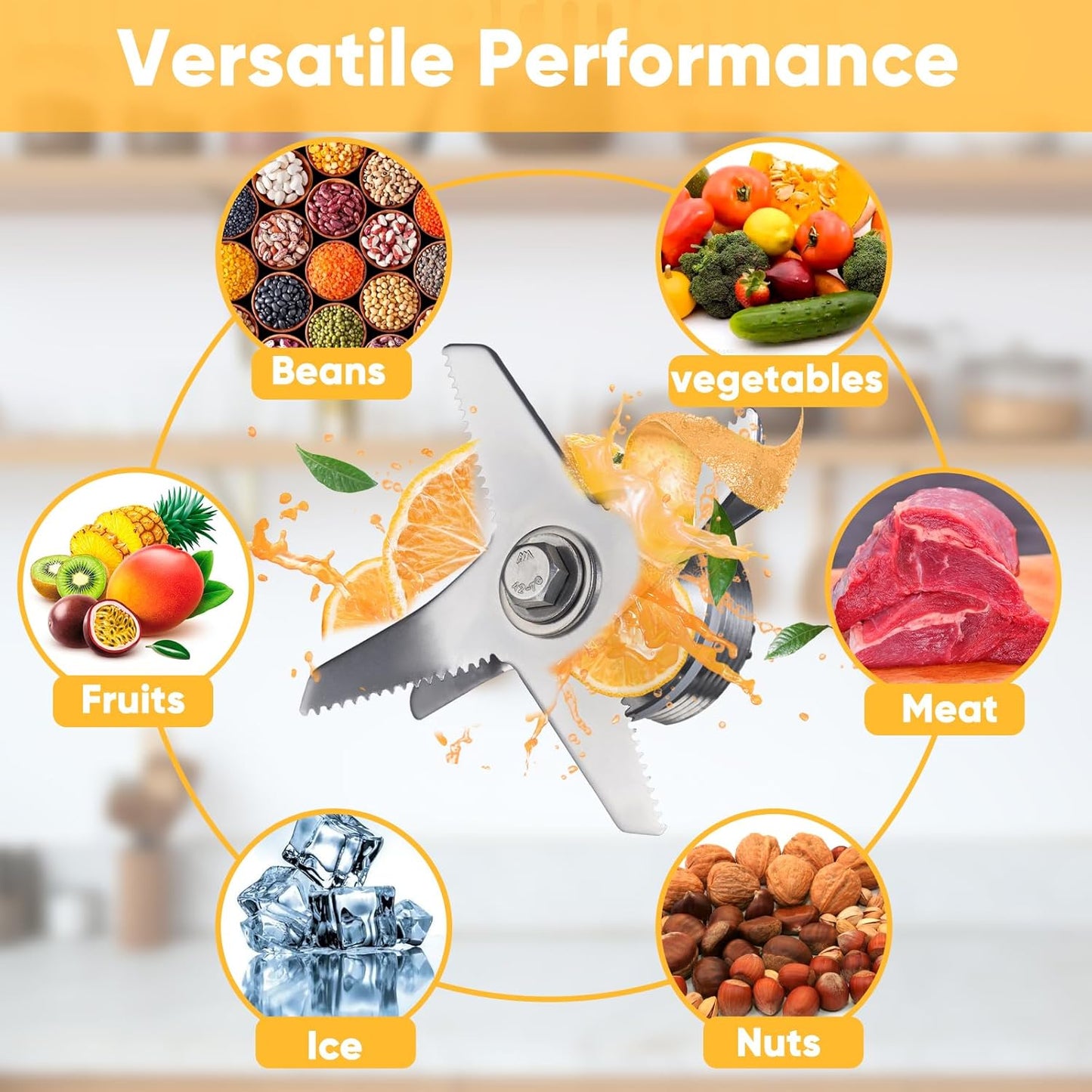 Vitamix 5200 Blender Blade Replacement Parts - Stainless Steel Wet Blade Assembly for 32oz & 64oz Containers - Direct Fit & High Quality