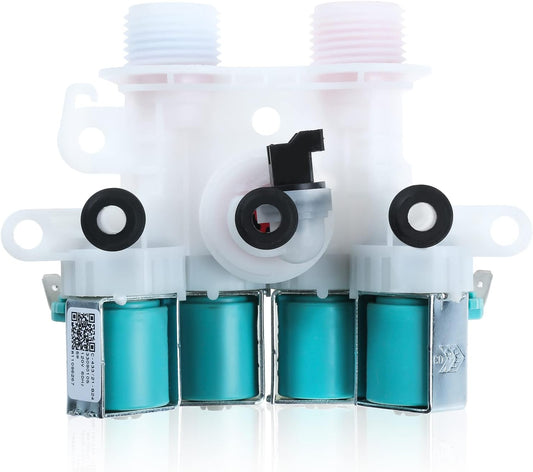 W11165546 Washer Water Inlet Valve Replacement for Whirlpool Kenmore Maytag Washing Machine - Replaces 33090105, AP6284346
