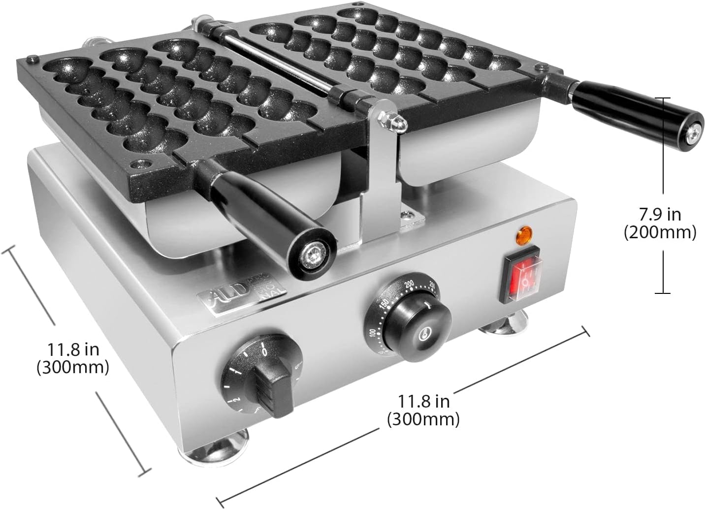 Waffle Stick Maker Machine for 3 Beads-Shaped Waffles on a Stick | 110V Waffle Making Appliance