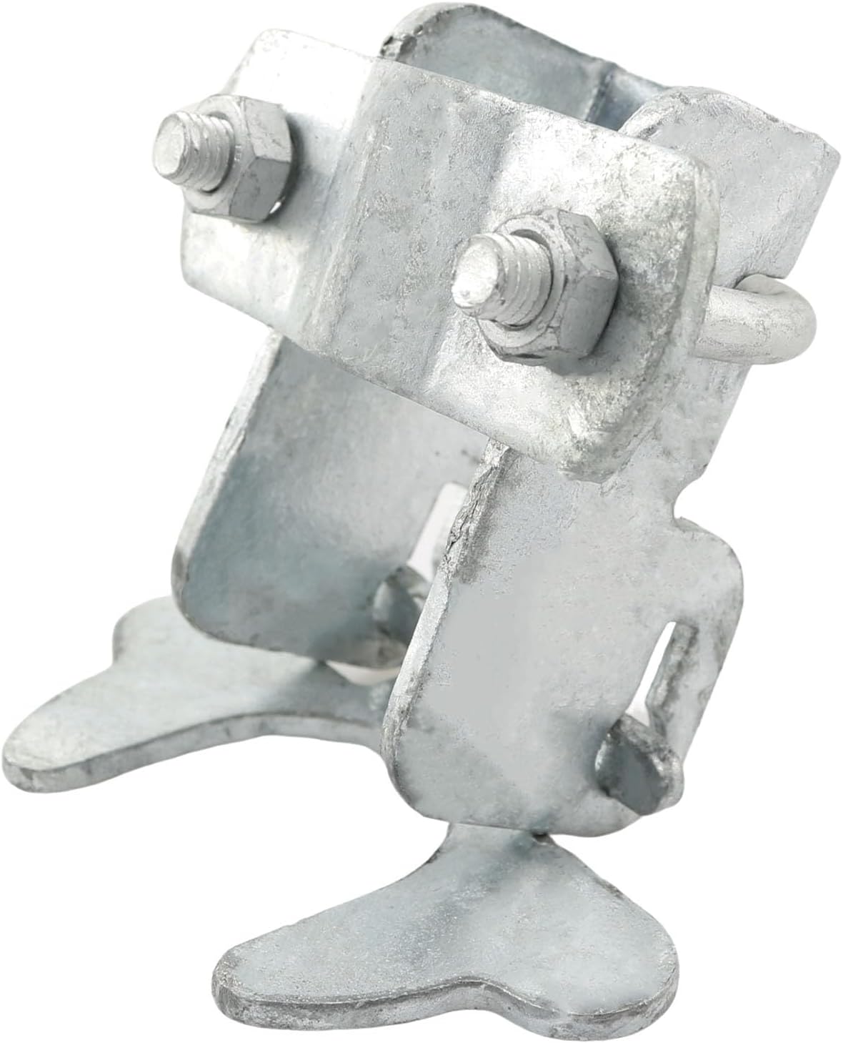 Wall-Mounted Butterfly Lock with Padlock Hole for Chain Link Fence Doghouses and Panels