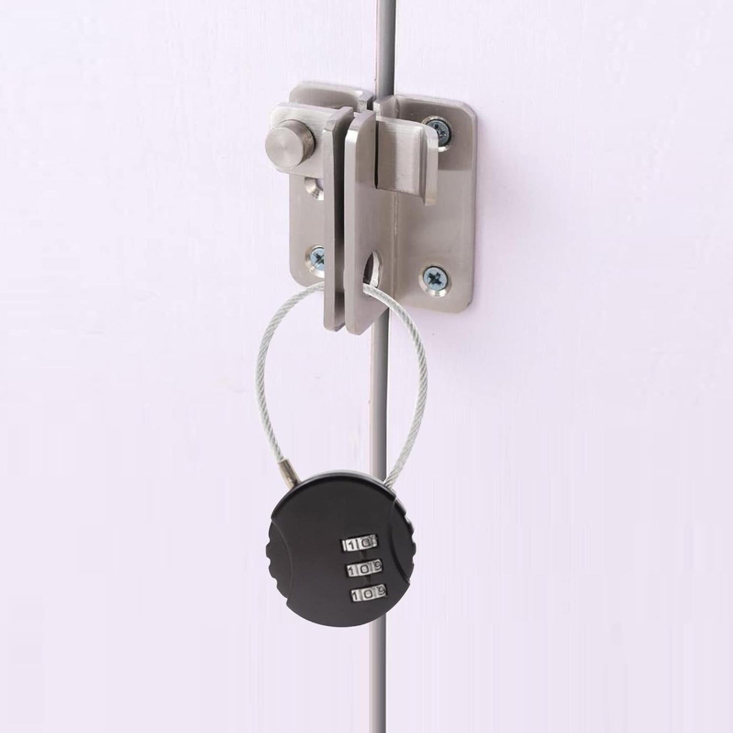 Waterproof 3 PCS Mini Wire Rope Combination Padlock for Gym Lockers & Outdoors - Set of 3-Digit Locks for Zippers, Backpacks, Trolley Cases & Fence - WildKart