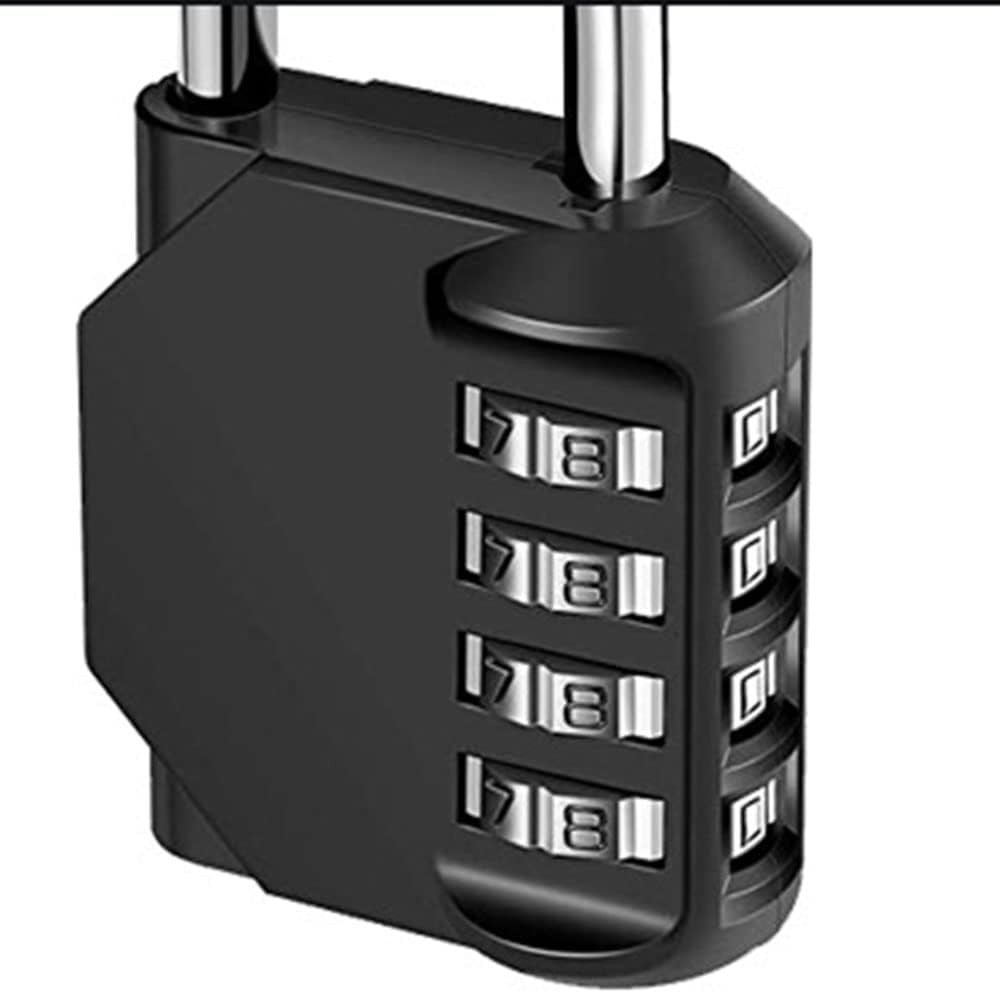Waterproof 4 Digit Combination Padlock for Gym Locker, School Locker, Storage Locker - Resettable Code Number Lock by XUEBEI