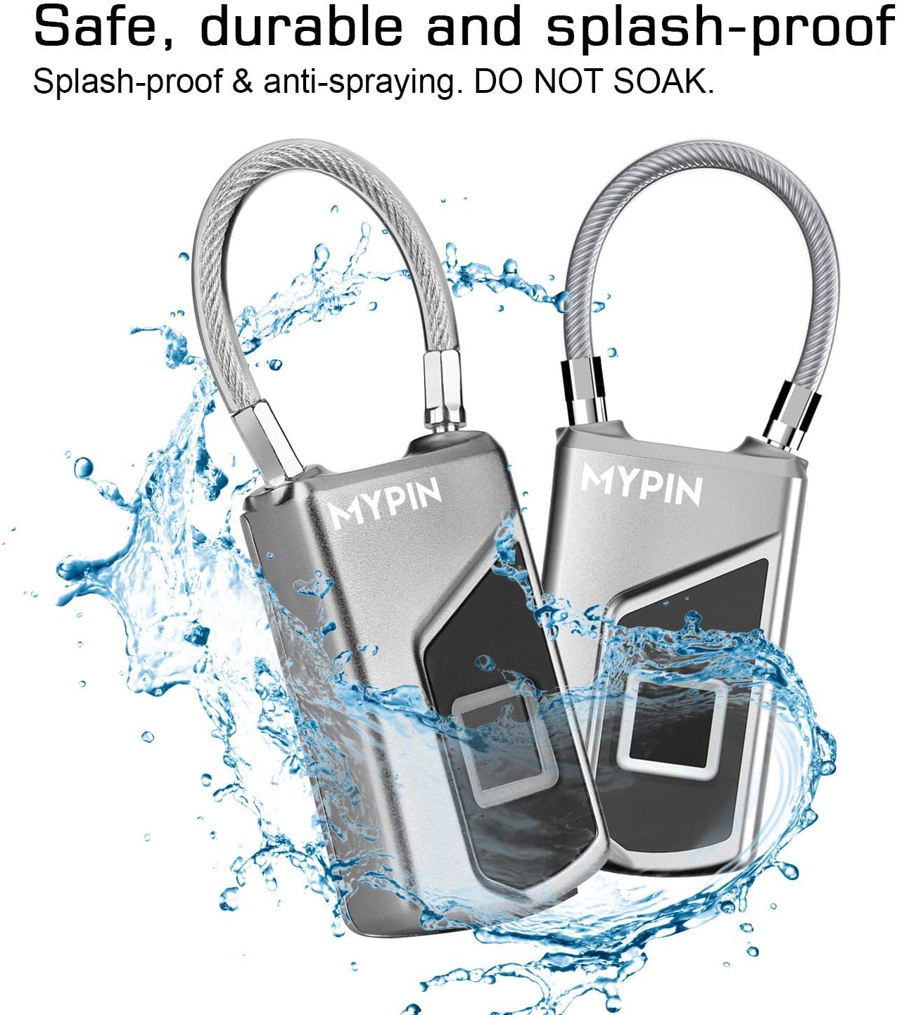 Waterproof Fingerprint Lock with TSA Approval - Smart Digital Locker Lock