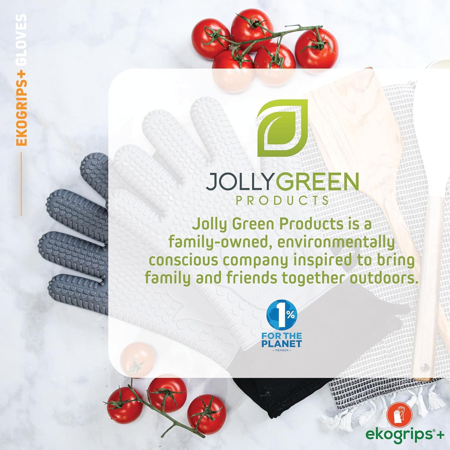 Waterproof Heat Resistant Silicone Oven Gloves with Fingers for Cooking and BBQ - Long Cuff, Insulated Grill Gloves in Black OSFM by Jolly Green Products