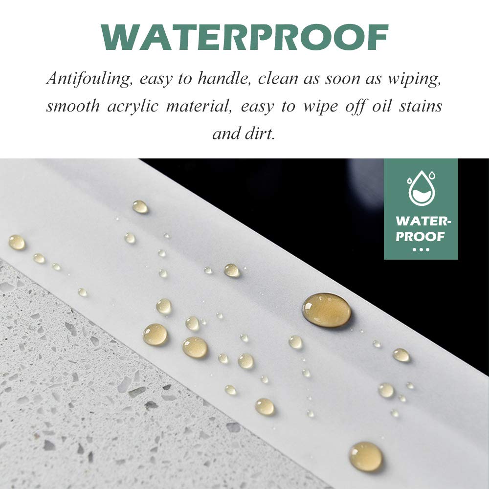 Waterproof Self Adhesive Caulk Strip Tape for Bathtub Bathroom Shower Toilet Kitchen Wall (49/25 Inch x 10 Feet, White)