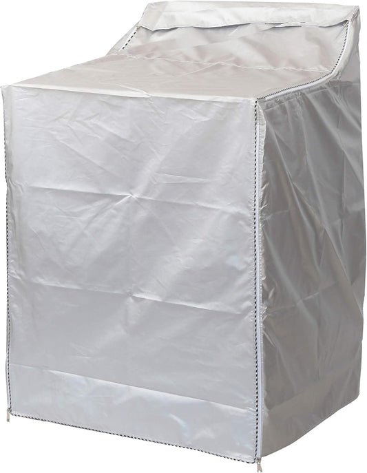 Waterproof Washer/Dryer Cover for Top-loading Machines - Dustproof, Sun-Proof - Fits Most US/Canadian Models - W29”D28”H43” - Basic Silver