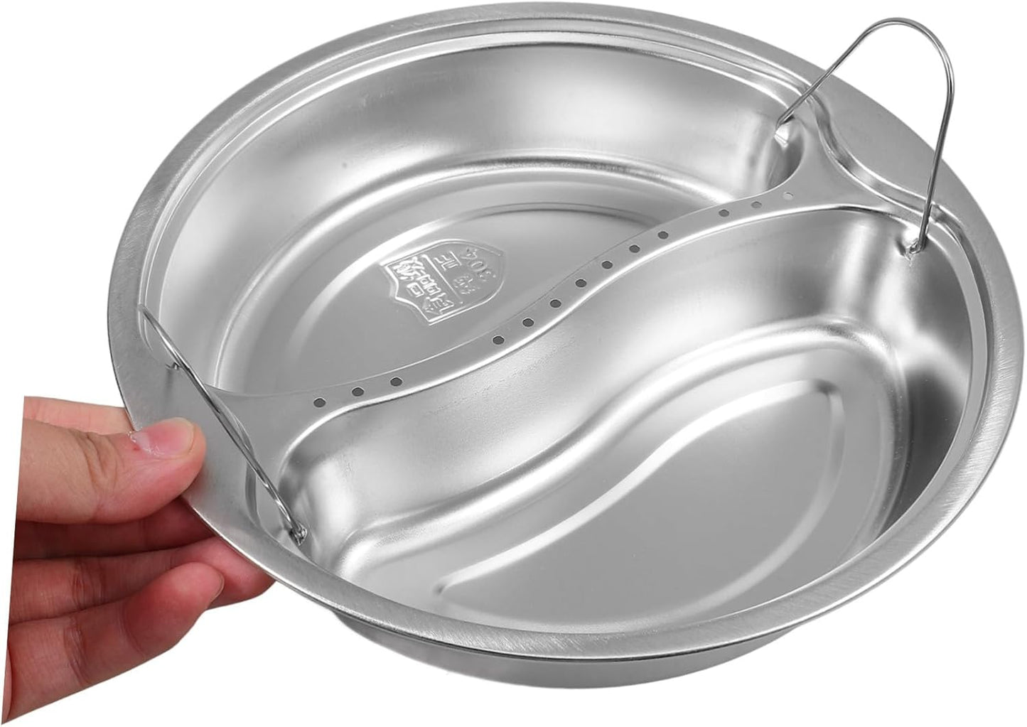 WATIIFUFU 2-Compartment Steaming Basket Insert for Rice Cooker - Handles for Eggs, Vegetables, Seafood - Steamer Pot