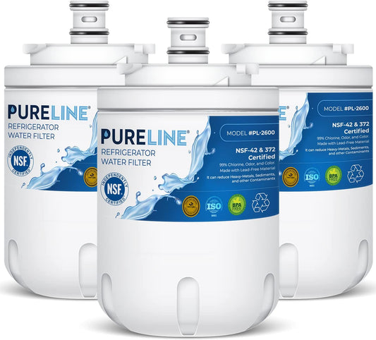 Whirlpool EDR7D1 Compatible Refrigerator Water Filter - Reduces Bad Taste & Odor