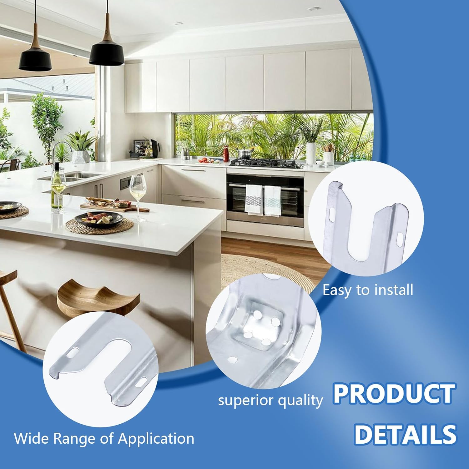 Whirlpool Kenmore Range Oven Anti Tip Bracket 12400045 65651 AP6008803 PS11741944 1 Pack